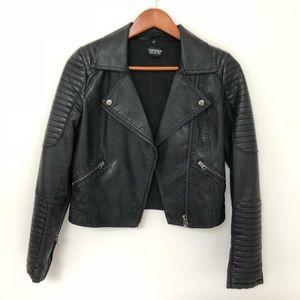 Topshop Faux Leather Jacket